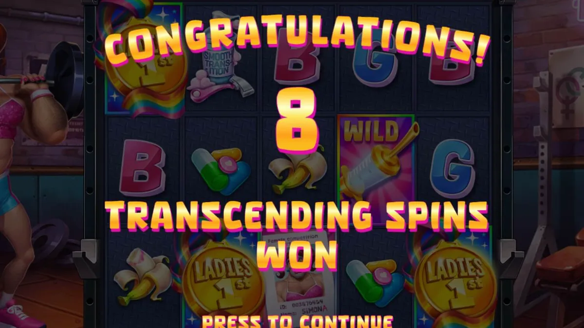 Tampilan visual neon dari slot Transformers dengan tema arena distopia.