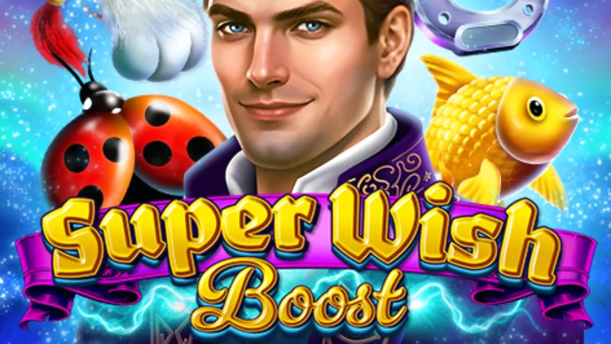 Tampilan visual magis dan penuh warna dari slot Super Wish Boost